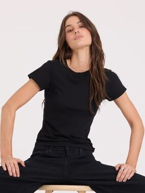 LAmade Black Classic Crew T-shirt M